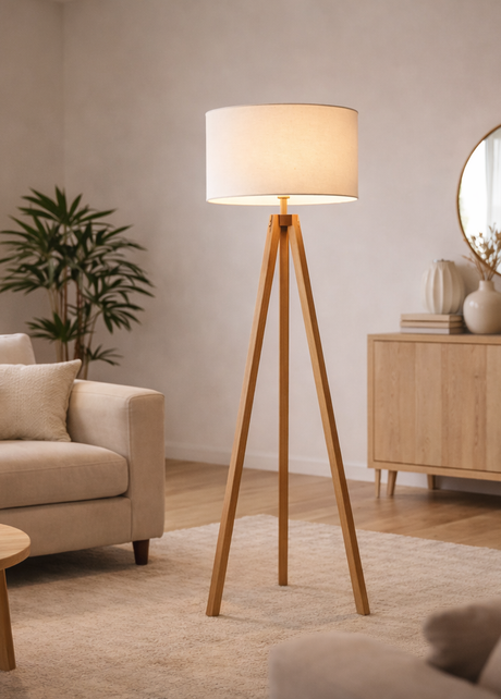 Lampes sur pied en bois