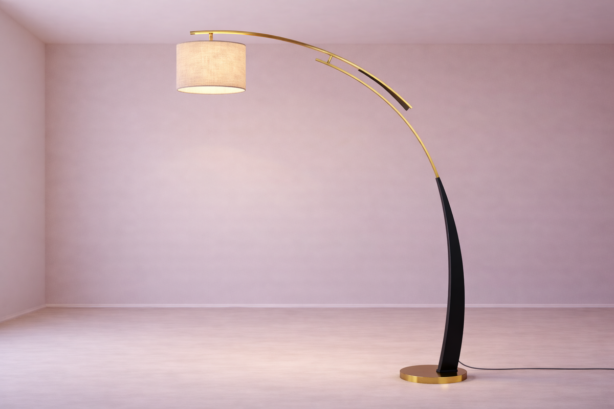 Lumo – Lampe sur pied en arc au style nordique