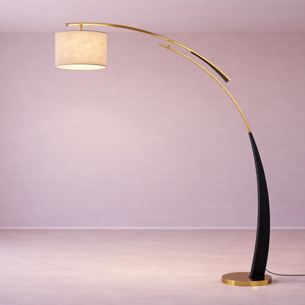 Lumo – Lampe sur pied en arc au style nordique