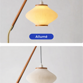 Karo – Lampadaire design en cloche de pin