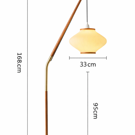 Karo – Lampadaire design en cloche de pin