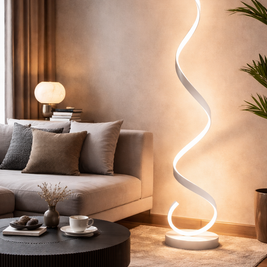 Vana – Lampe design à bande spirale autoportante