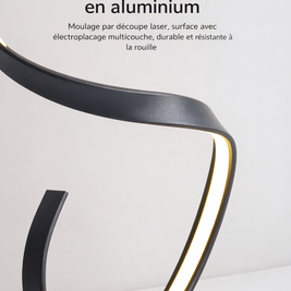 Vana – Lampe design à bande spirale autoportante