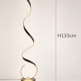 Vana – Lampe design à bande spirale autoportante