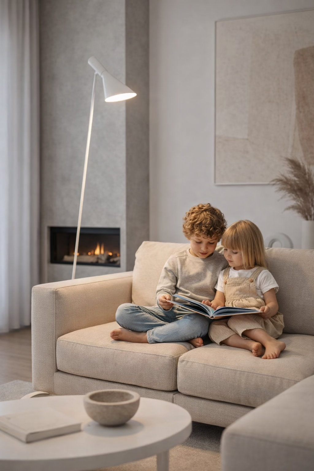 Célor – Lampe sur pied liseuse style nordique