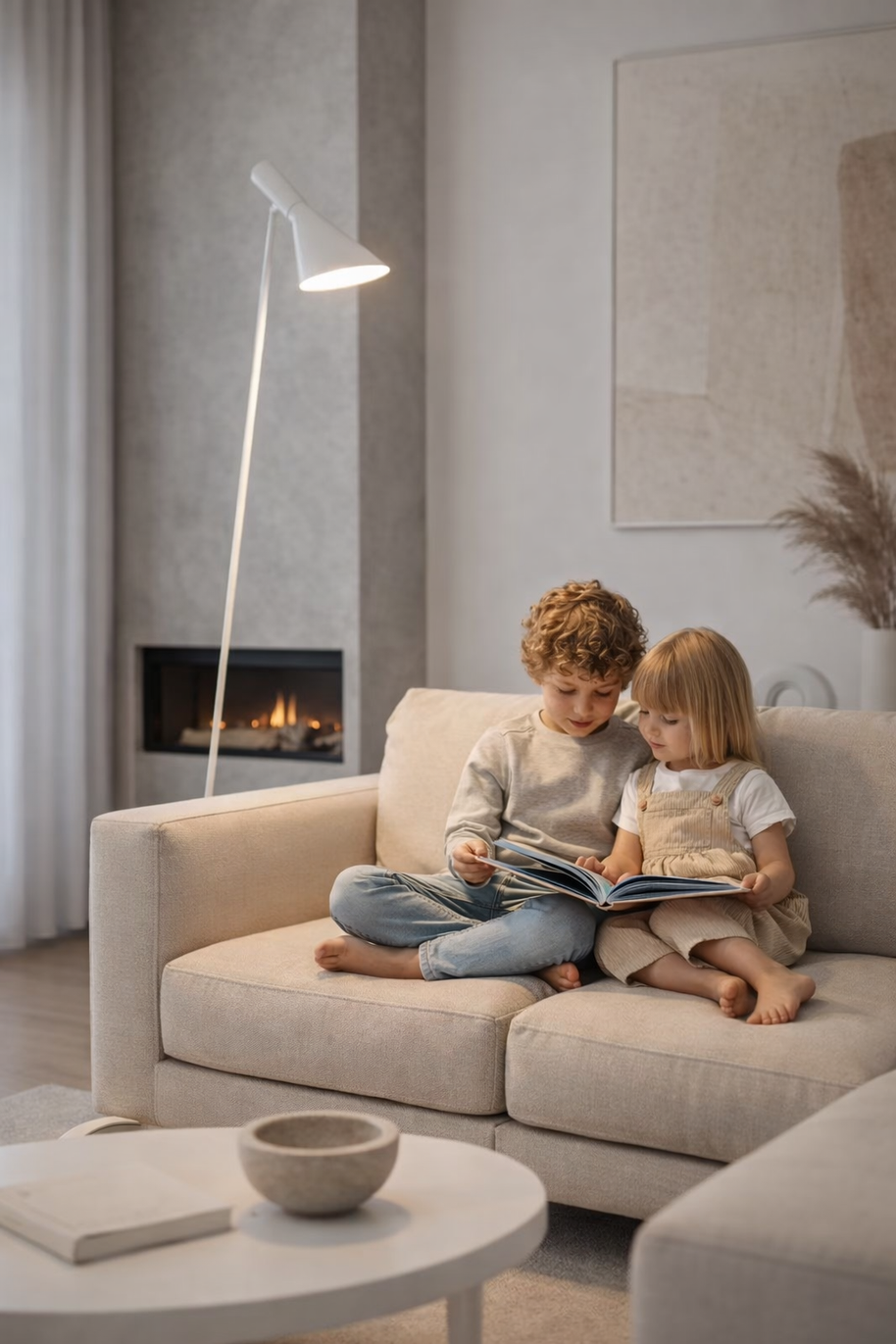 Célor – Lampe sur pied liseuse style nordique