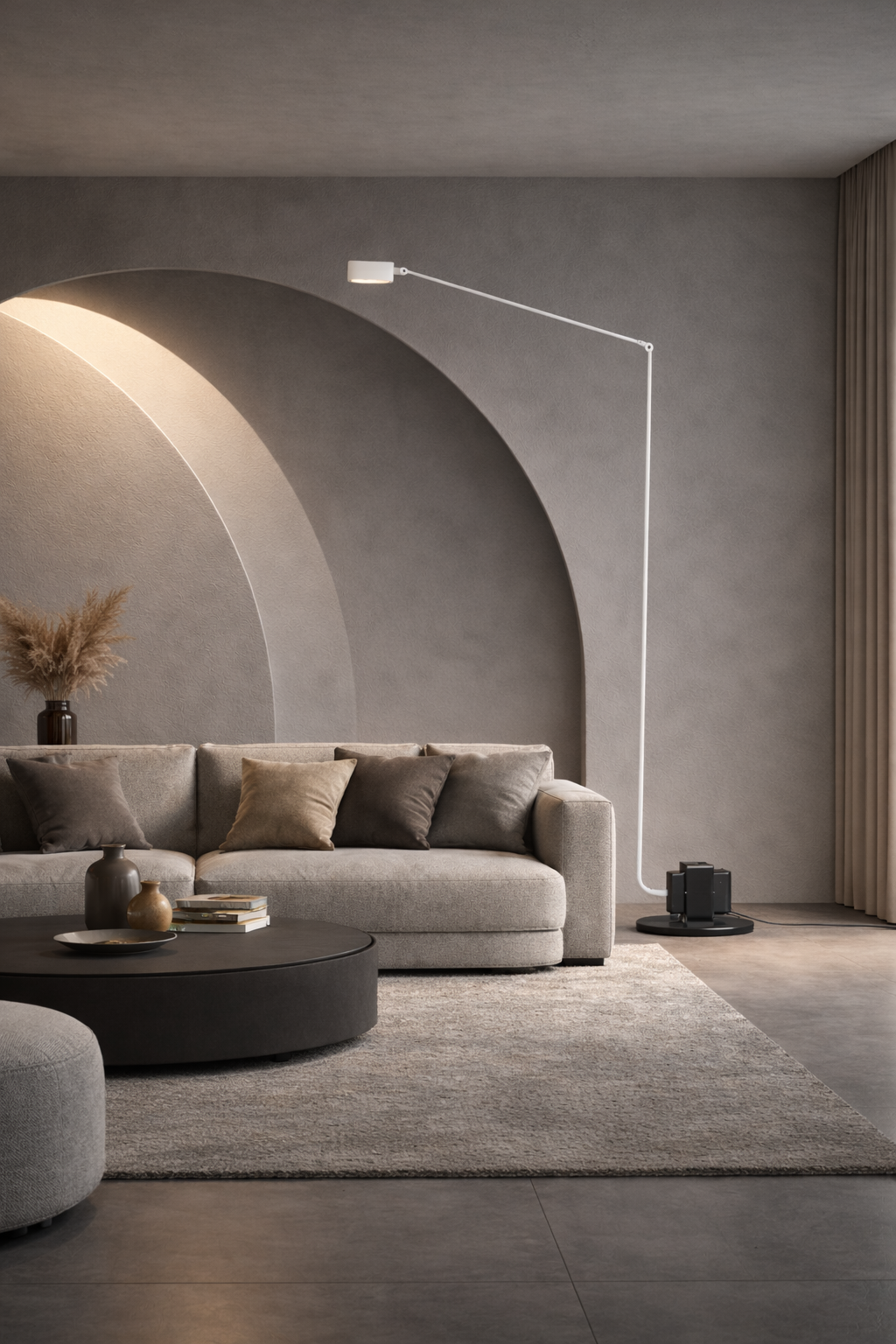 Kyra – Lampe sur pied liseuse style italien
