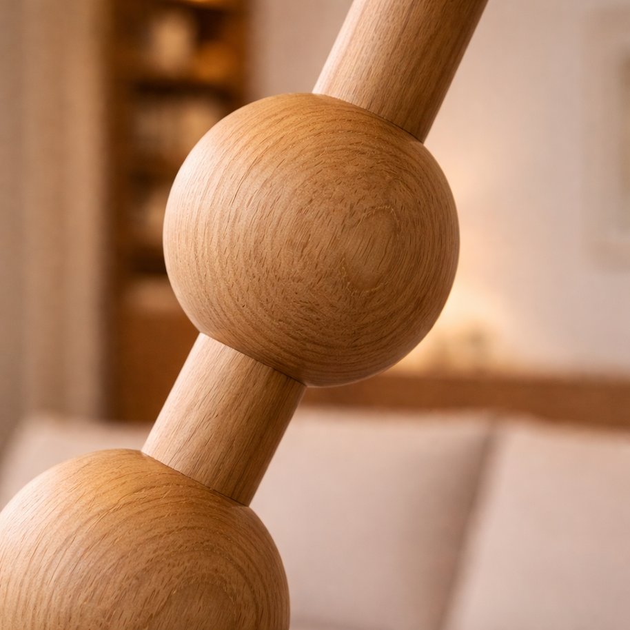 Milo - Lampadaire en bois design minimaliste moderne