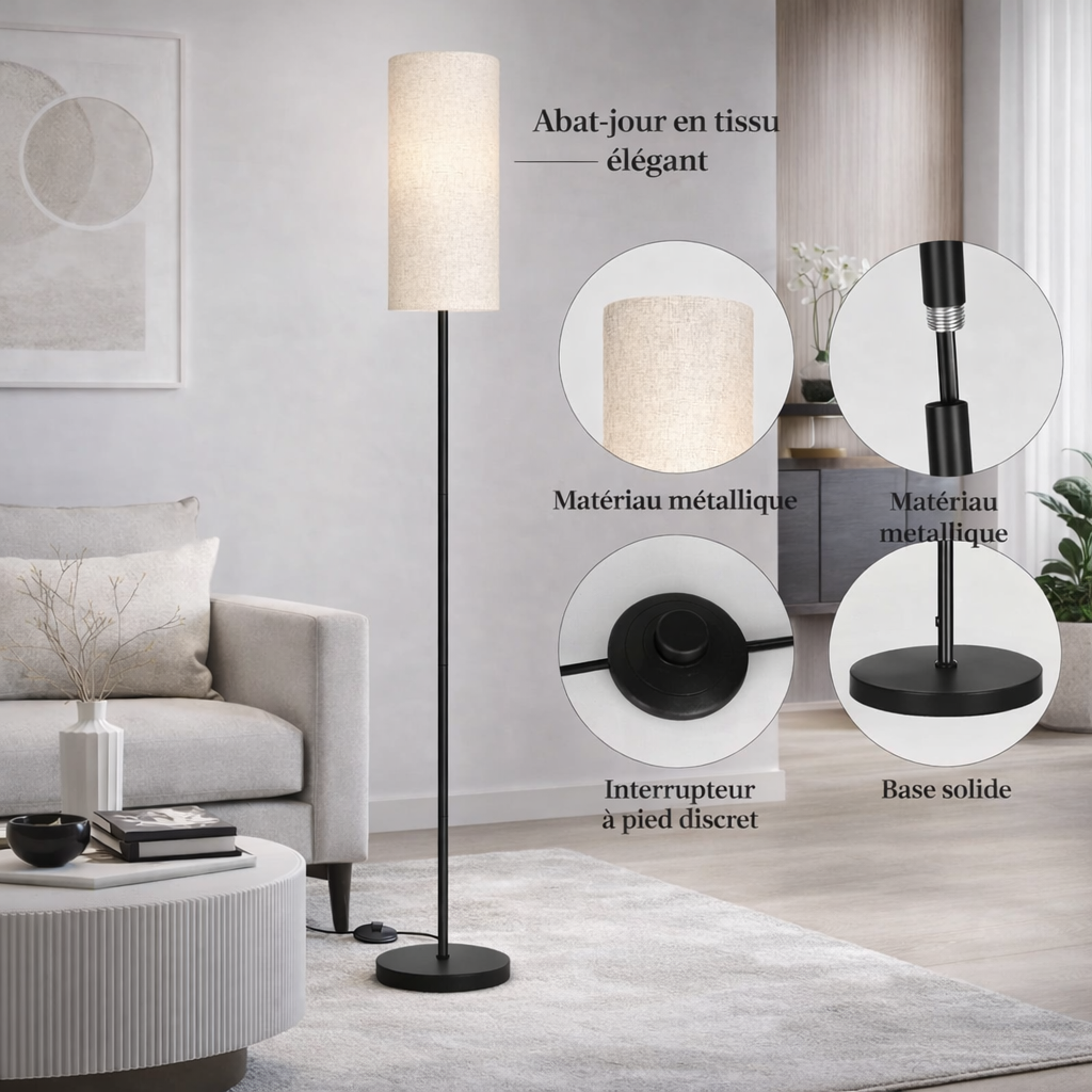 Yana – Lampadaire moderne et raffiné