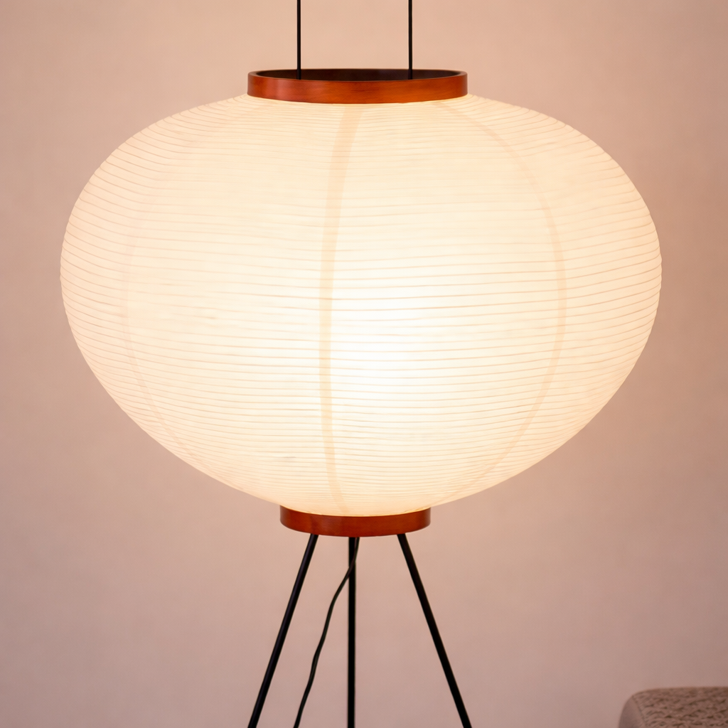 Zina – Lampe sur pied au style japonais