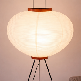Zina – Lampe sur pied au style japonais
