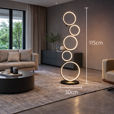 Alen – Lampe autoportante en anneau au design nordique