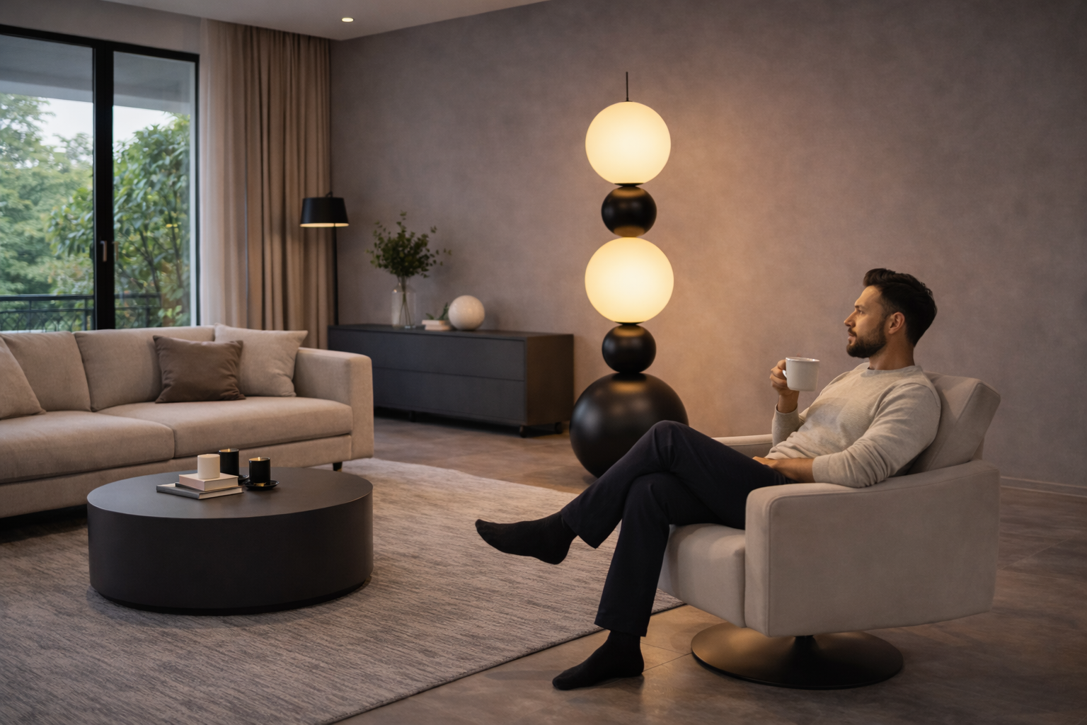 Silo – Lampe sur pied design au style italien moderne