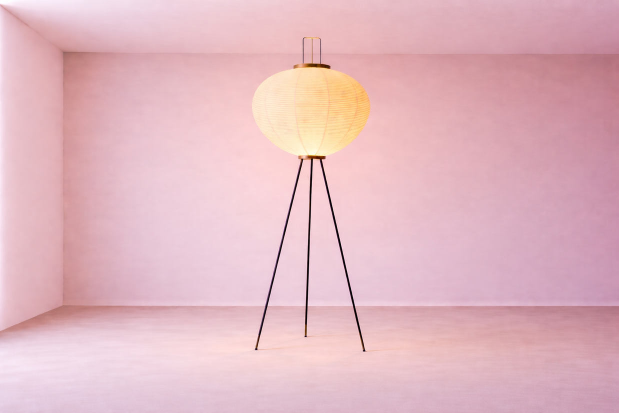 Zina – Lampe sur pied au style japonais