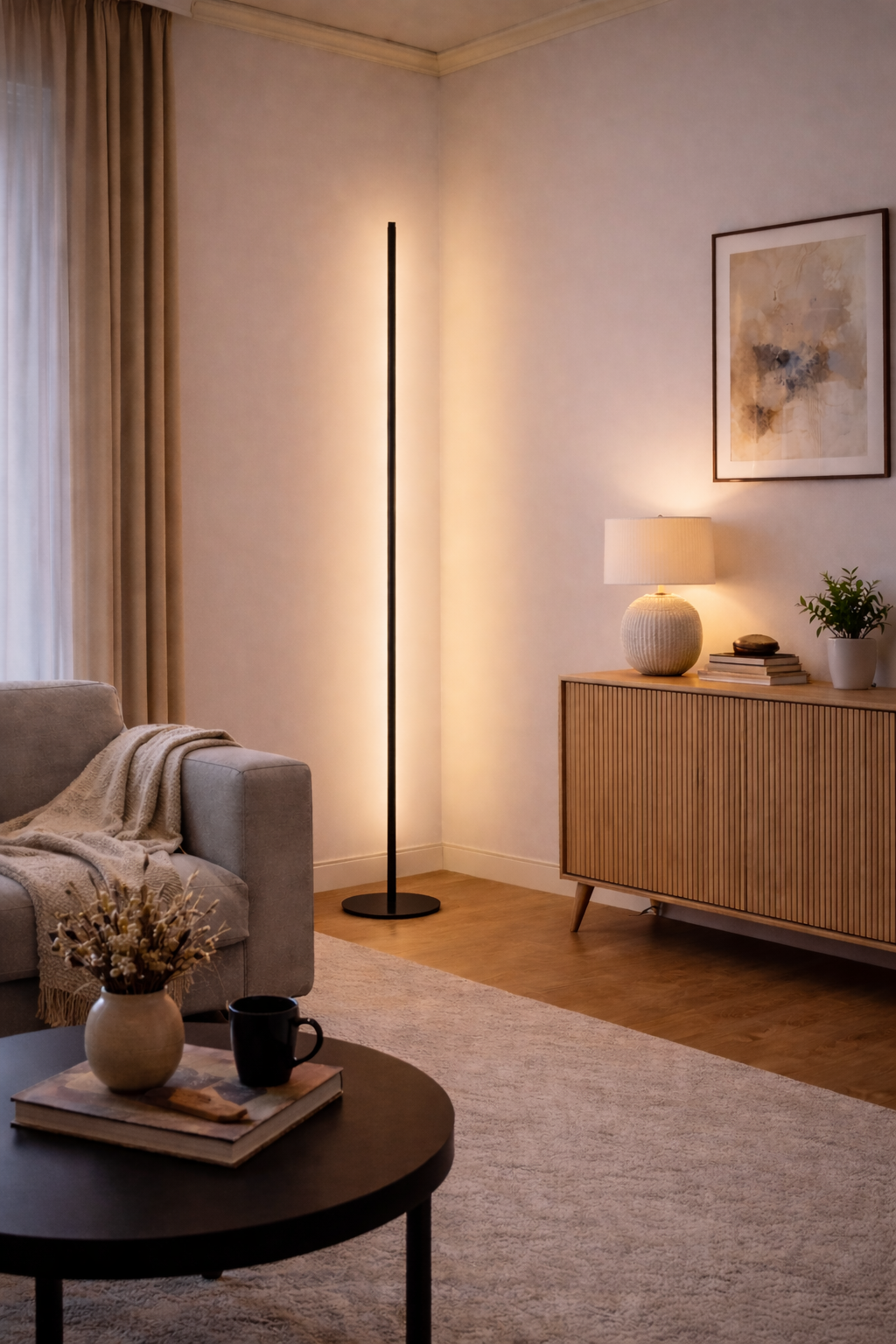 Runa – Barre lumineuse LED sur pied