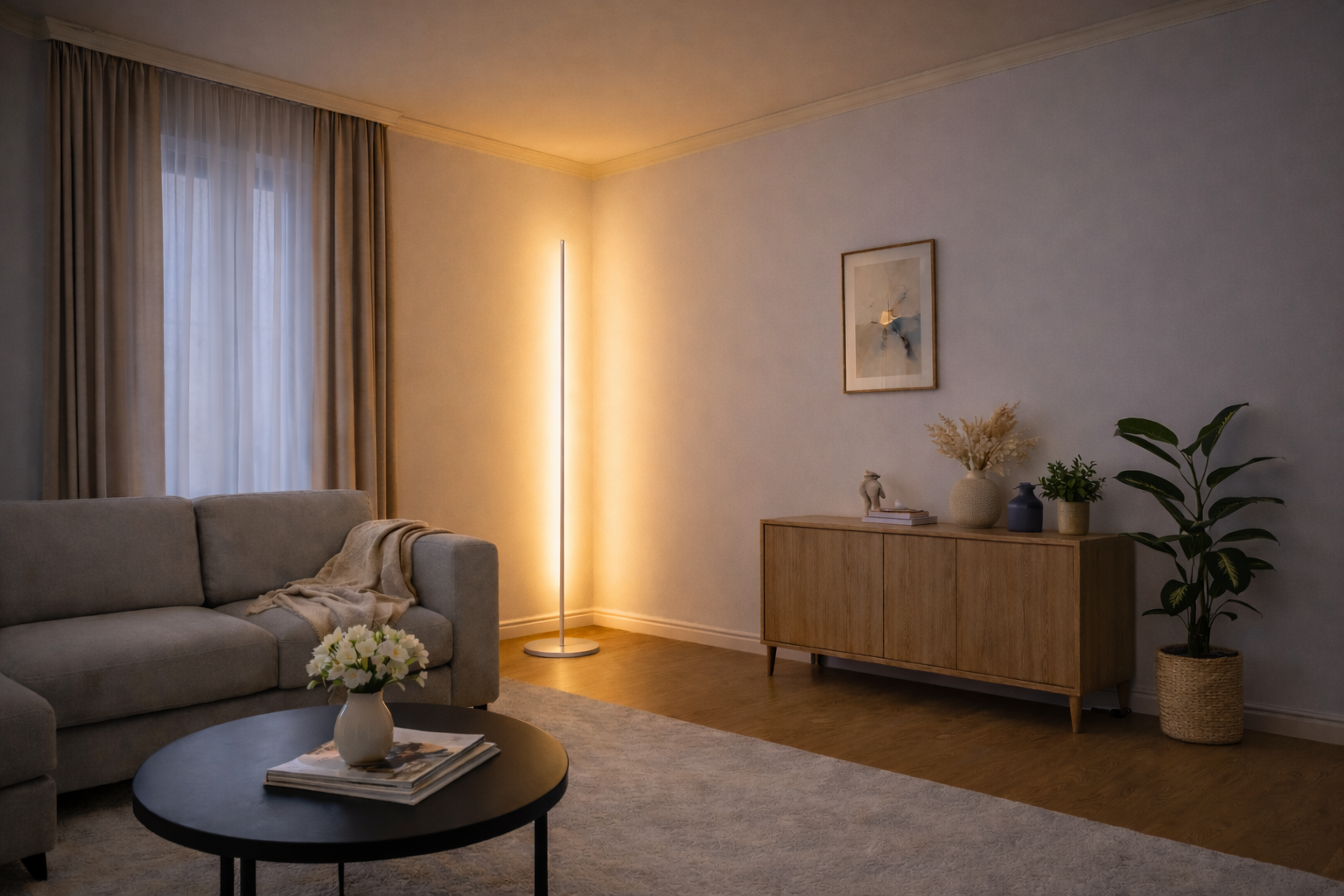 Runa – Barre lumineuse LED sur pied