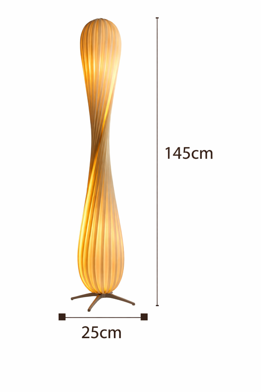 Orya – Lampe sur pied design en spirale
