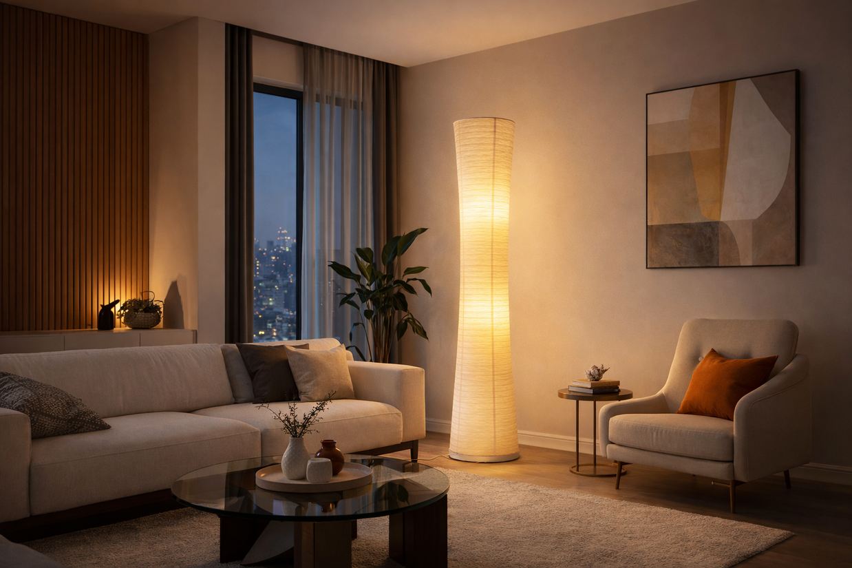 Meli – Lampe en papier au style japonais et nordique