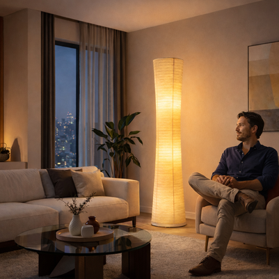 Meli – Lampe en papier au style japonais et nordique