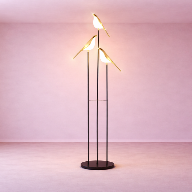 Vigo – Lampe sur pied LED oiseau design