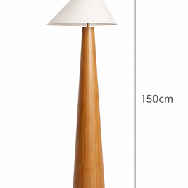 Nora - Lampe sur pied en bois style japonais