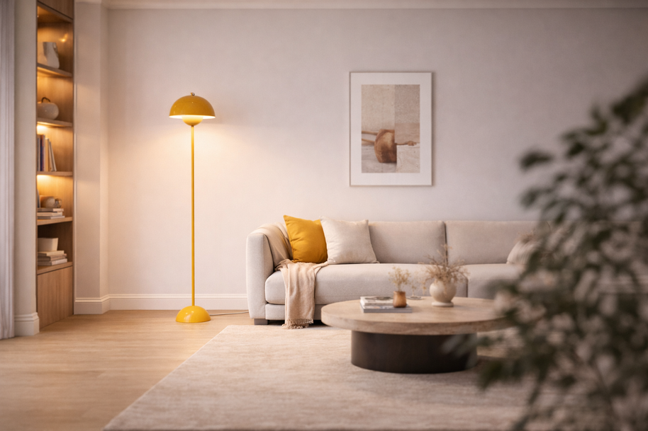 Aino - Lampadaire Led bourgeon au style moderne