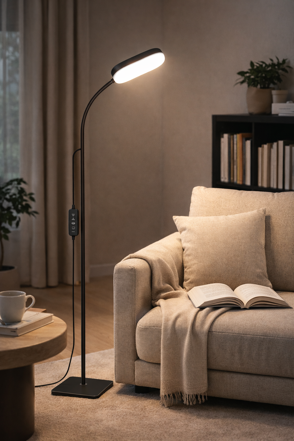 Kalyx – Lampe liseuse sur pied carrée