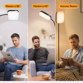 Kalyx – Lampe liseuse sur pied carrée