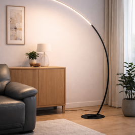 Silva – Lampadaire d’angle LED au style nordique