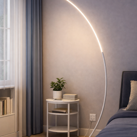 Silva – Lampadaire d’angle LED au style nordique