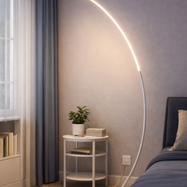 Silva – Lampadaire d’angle LED au style nordique