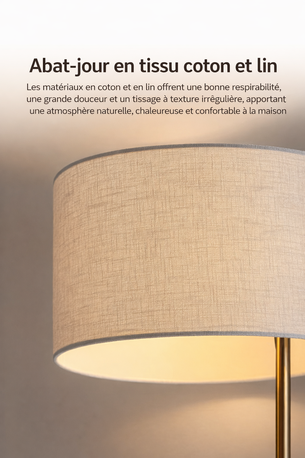 Liro – Lampe sur pied LED vintage en bois massif