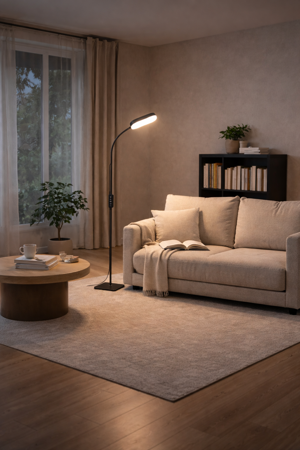 Kalyx – Lampe liseuse sur pied carrée