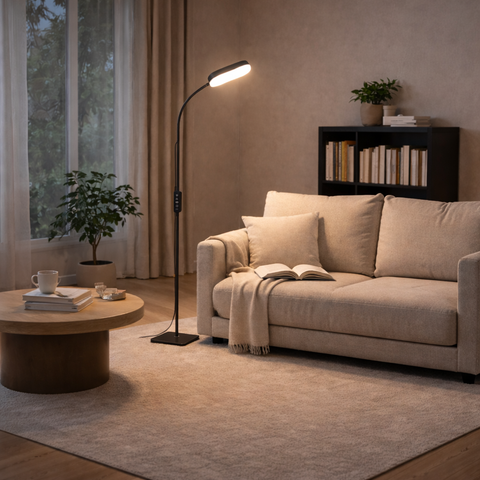 Kalyx – Lampe liseuse sur pied carrée