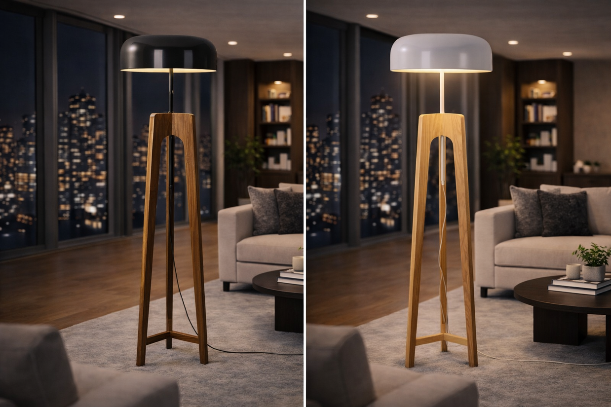 Aria - Lampe sur pied en bois