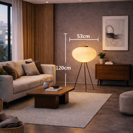 Zina – Lampe sur pied au style japonais