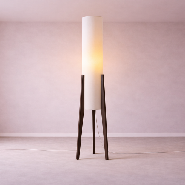 Halo - Lampe sur pied en bois au style japonais