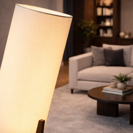 Halo - Lampe sur pied en bois au style japonais