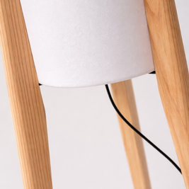 Halo - Lampe sur pied en bois au style japonais