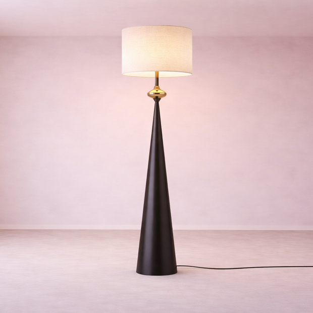 Mova – Lampadaire en Tissu Médiéval, Élégance Française
