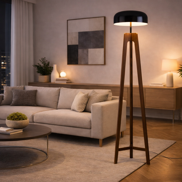 Aria - Lampe sur pied en bois