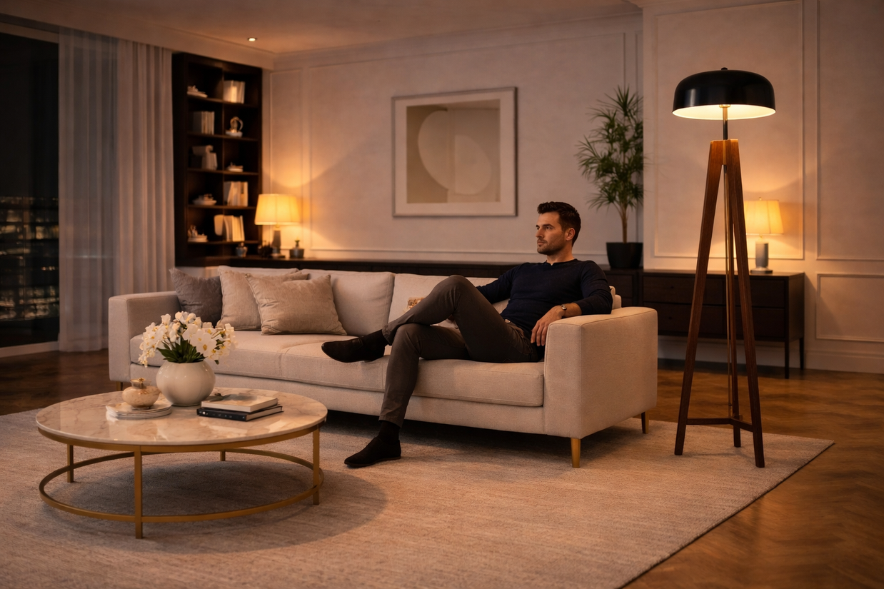 Aria - Lampe sur pied en bois