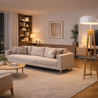 Aria - Lampe sur pied en bois