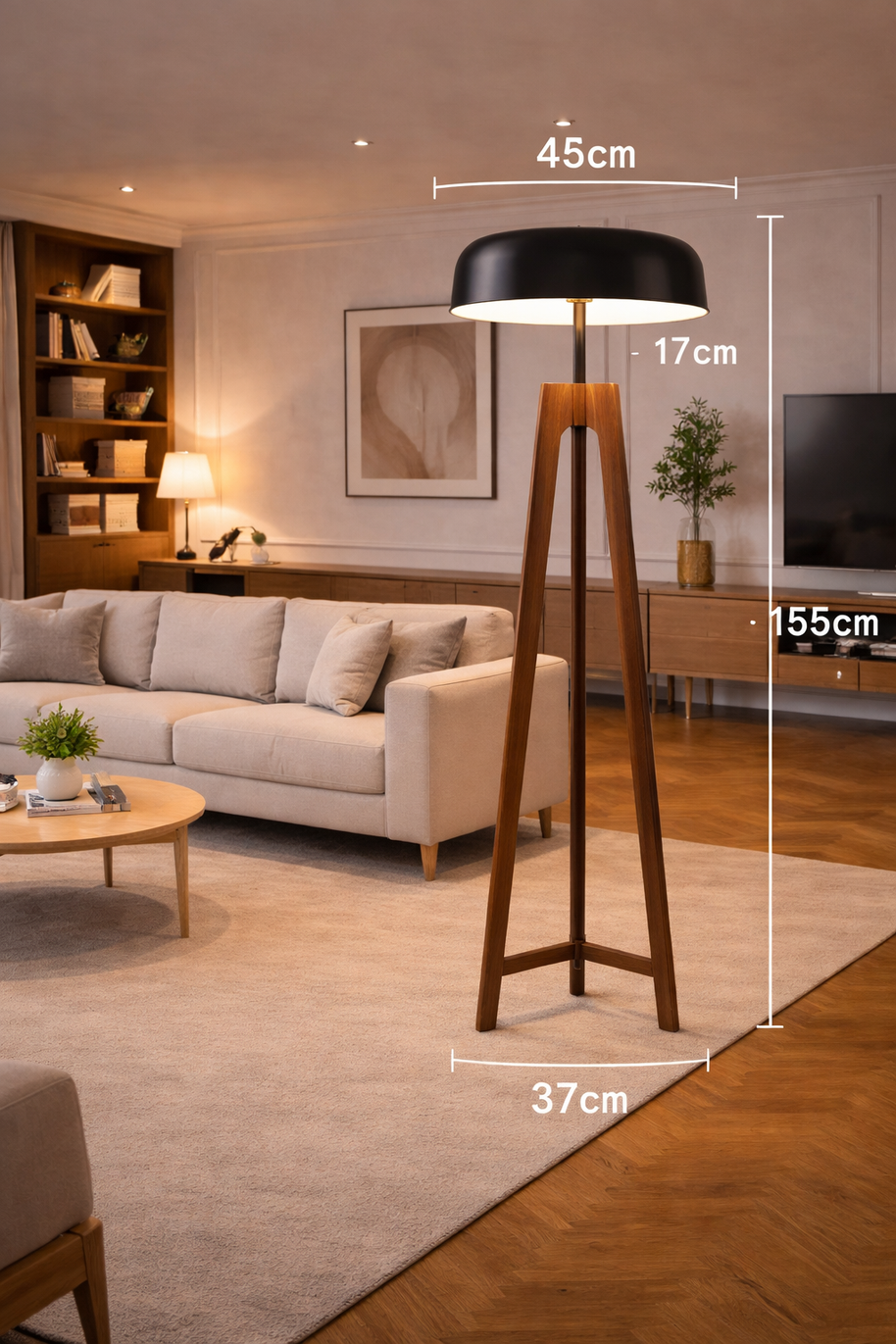Aria - Lampe sur pied en bois