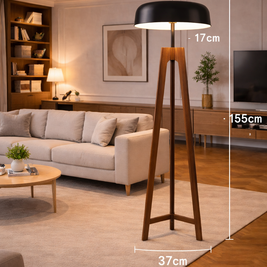Aria - Lampe sur pied en bois