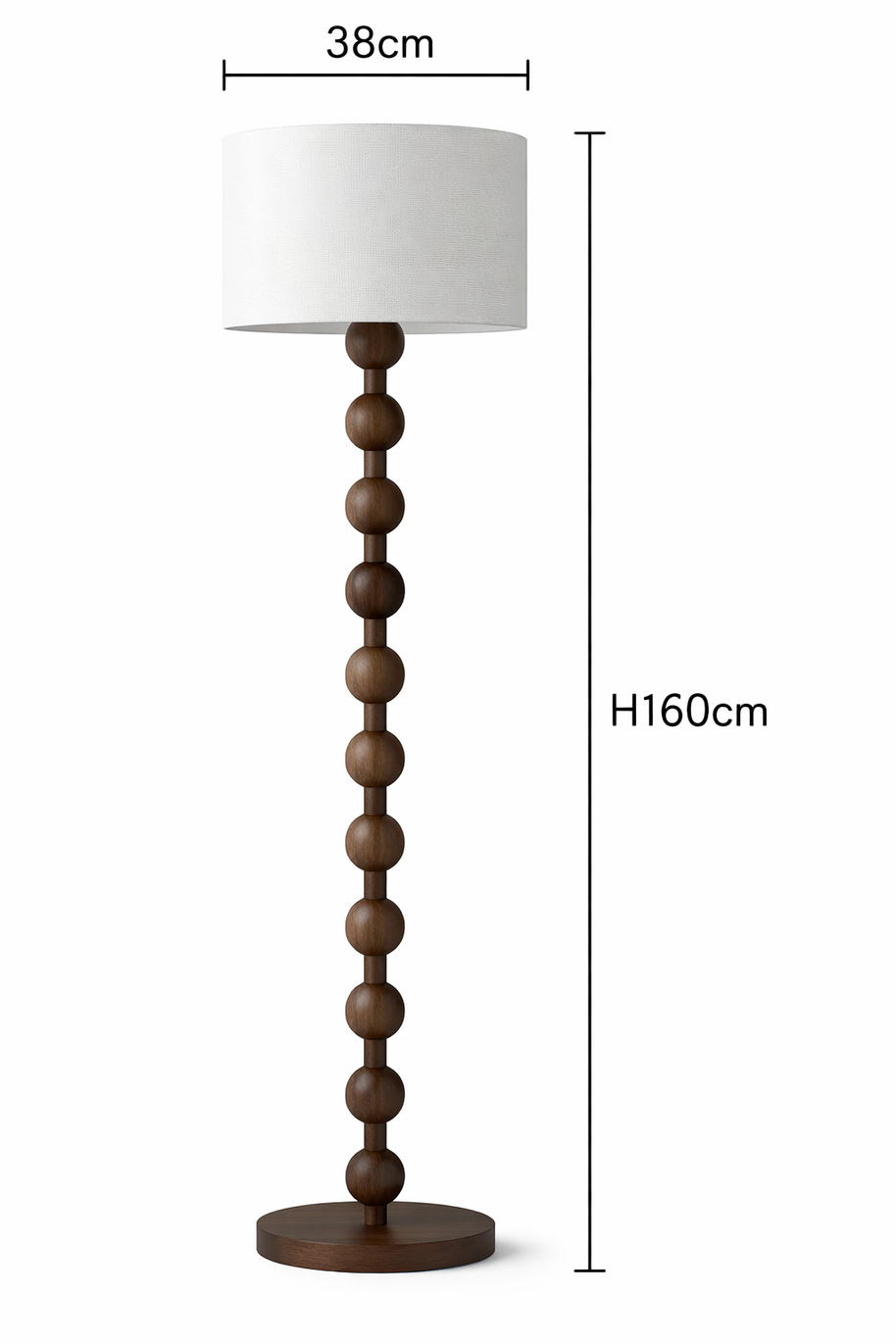 Milo - Lampadaire en bois design minimaliste moderne