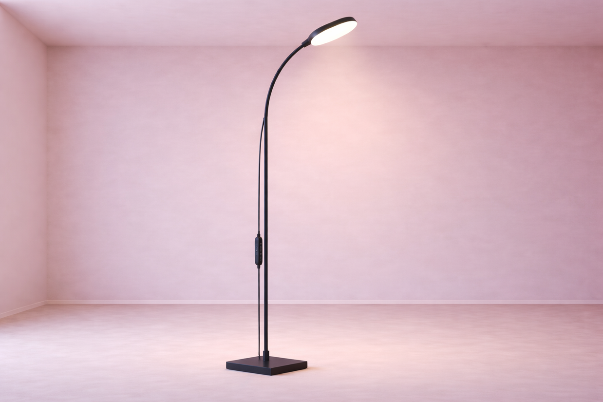 Kalyx – Lampe liseuse sur pied carrée