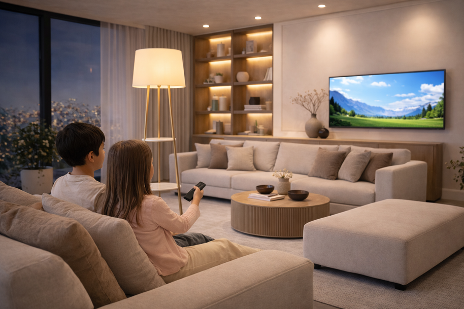 Elva – Lampadaire design avec étagères
