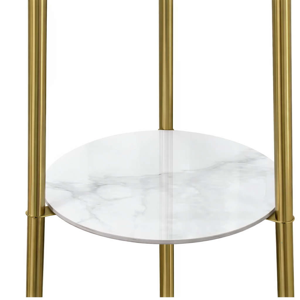 Elva – Lampadaire design avec étagères