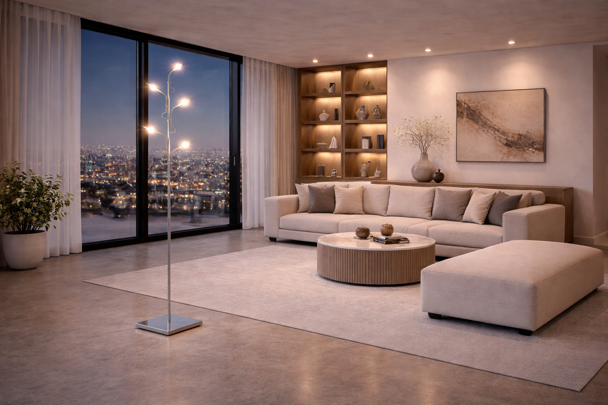 Aera - Lampadaire à têtes multiples